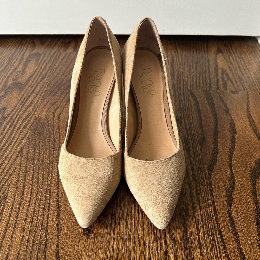 Franco Sarto Suede Block Heels